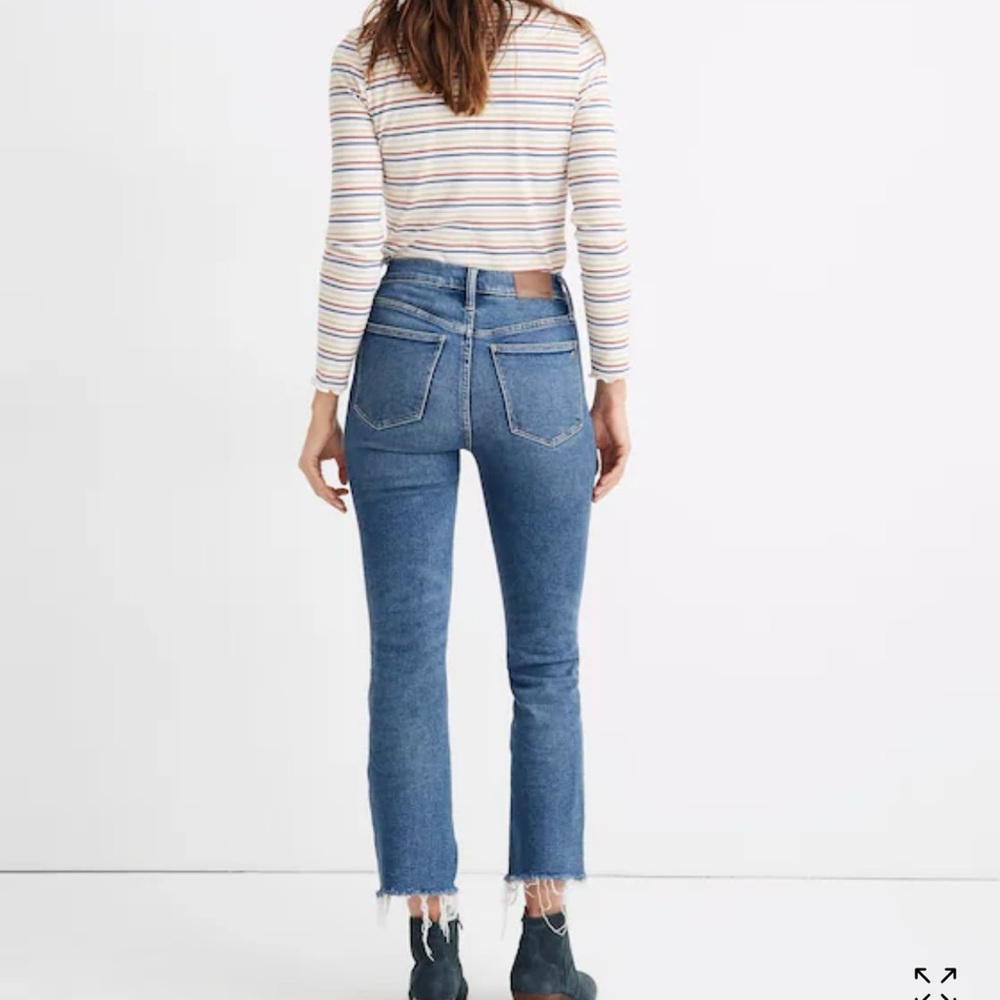 Madewell Cali Demi Boot Jeans Size 24 - Picture 2 of 11